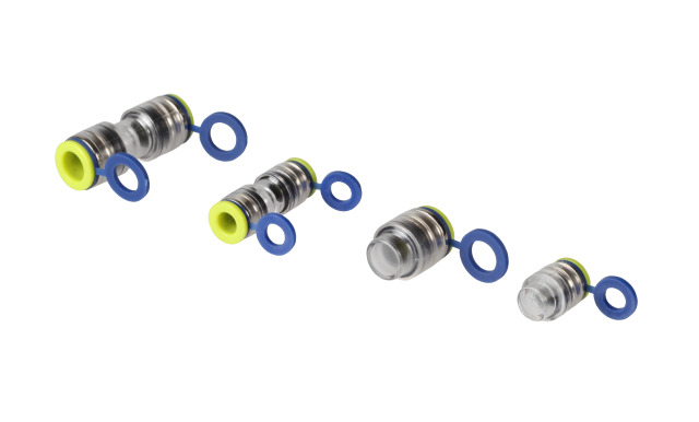 Tube Verbinder 3mm/ 5mm Bohrung 2,1mm, Lichtwellenleiter